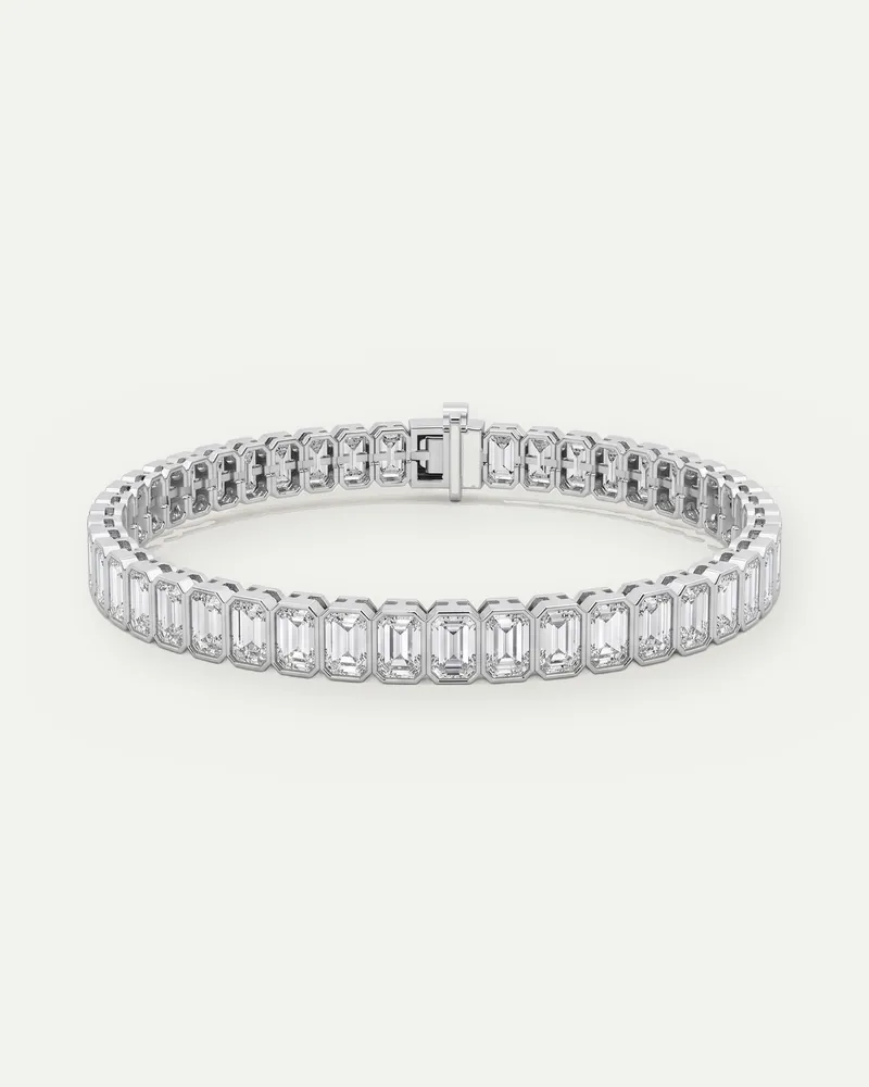 BBR1364, bezel tennis bracelet shown in white gold