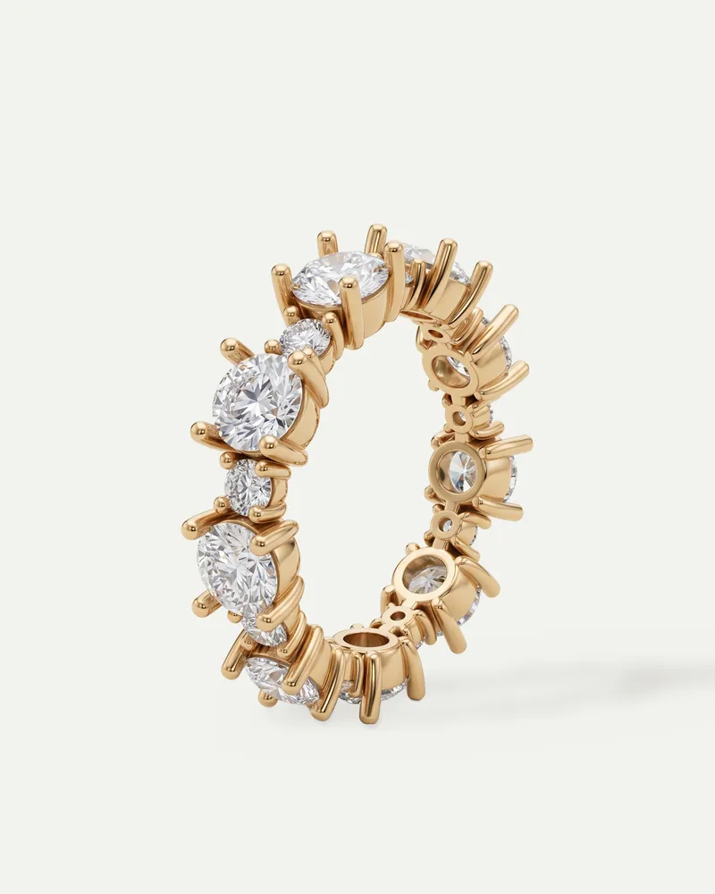 BRG6043, full eternity band shown in yellow gold